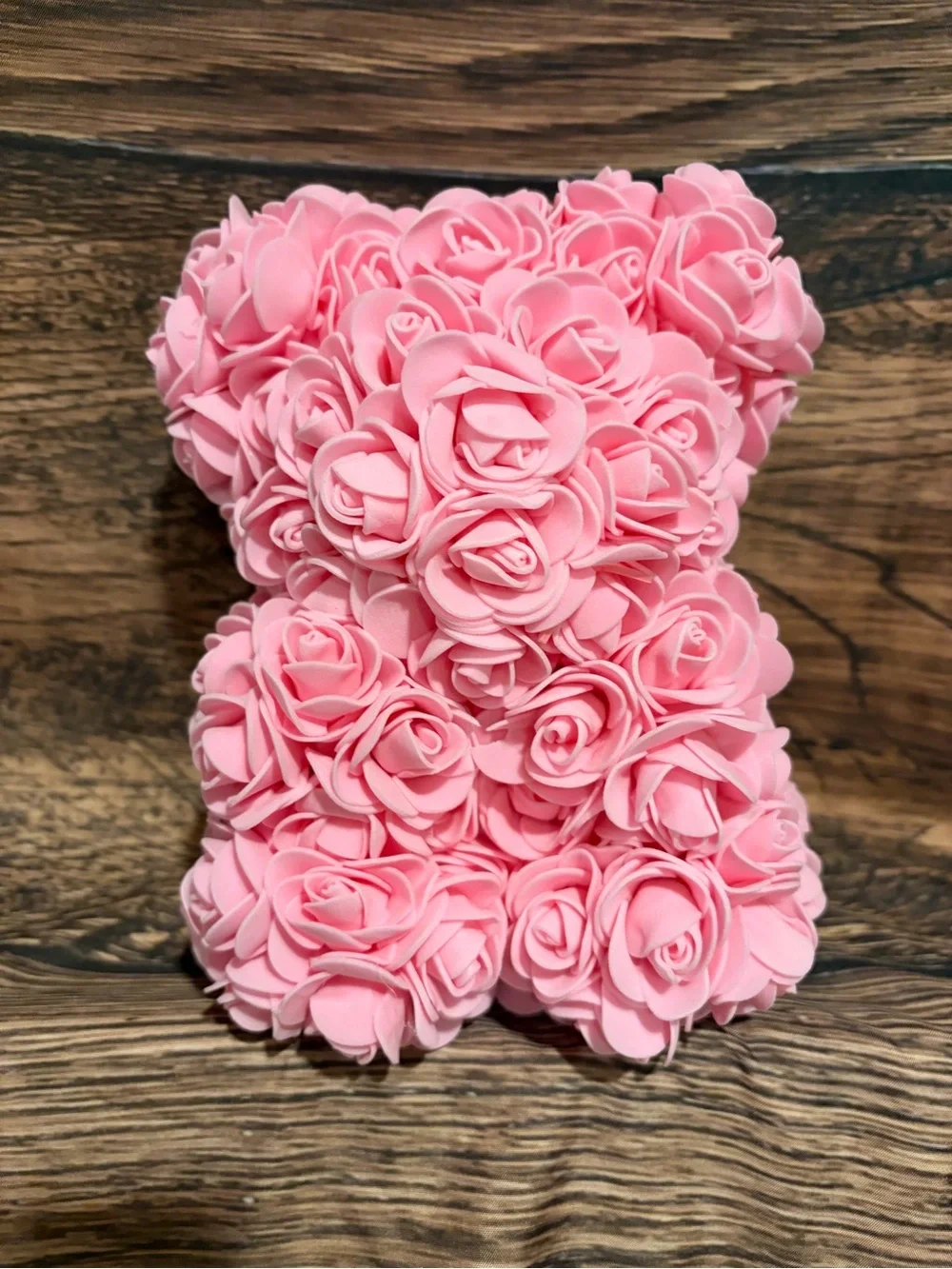 Pink Rose Teddy Bear Decor - Accessories